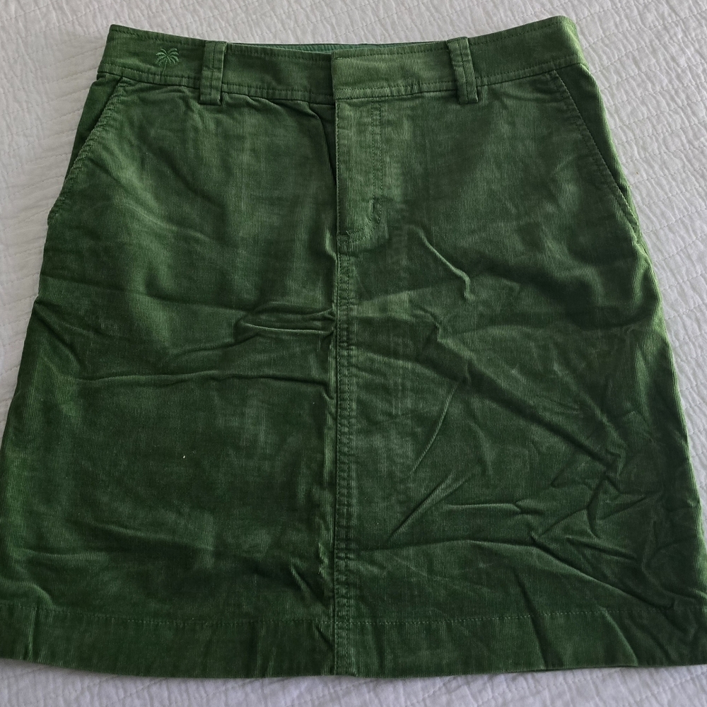LILLY Pulitzer Corduroy Skirt Size 4 NWOT
